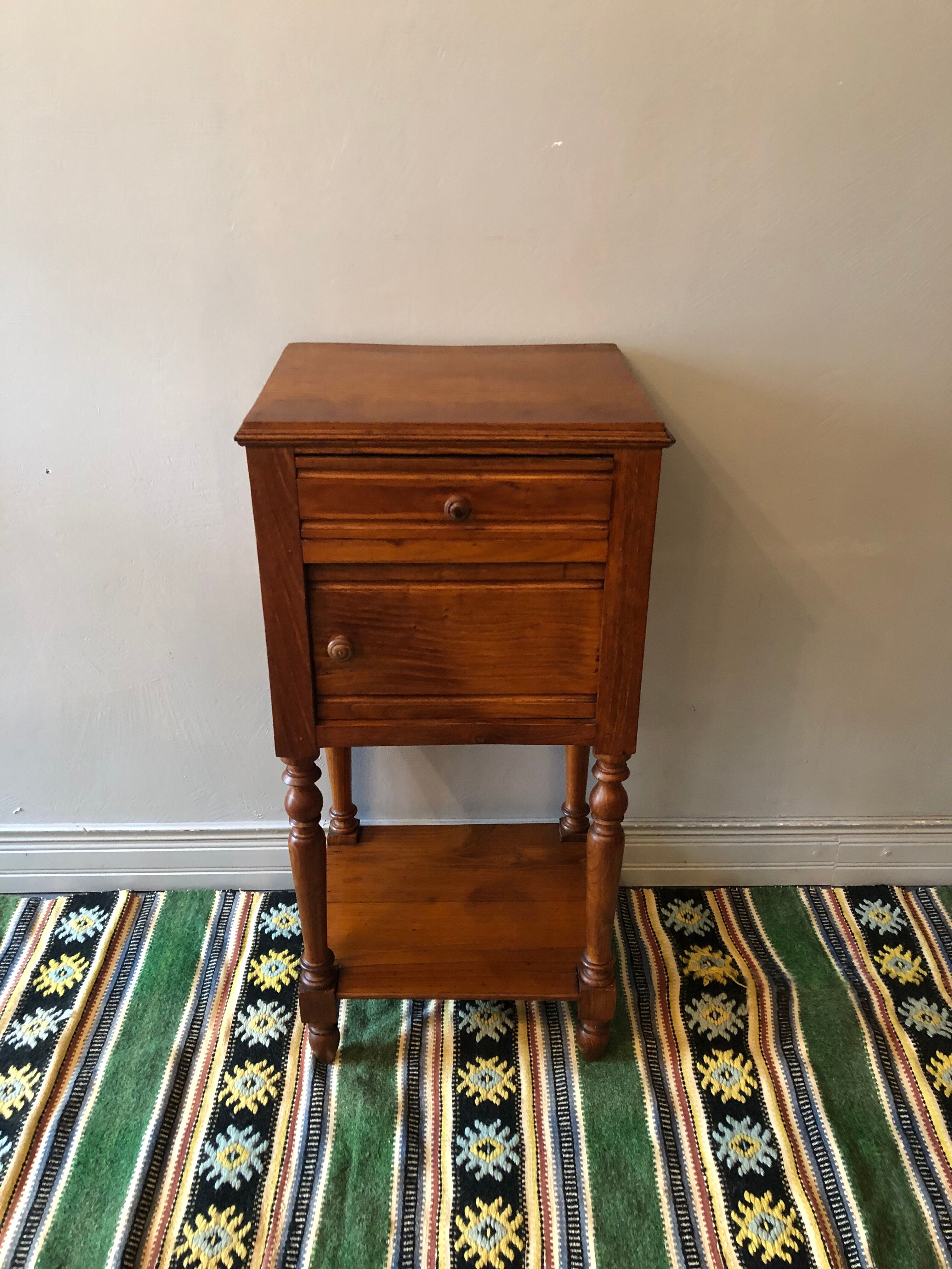 Old oak bedside table