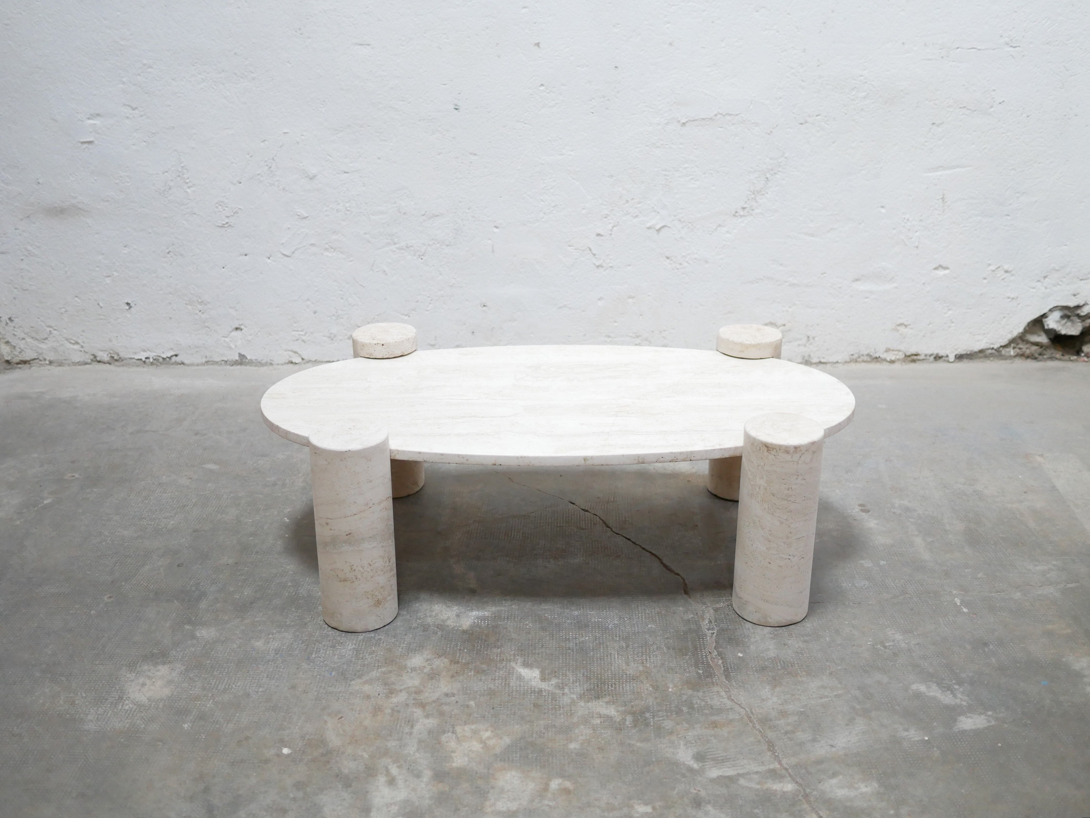 Vintage travertine coffee table