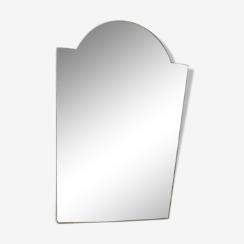 Beveled mirror, chiseled, Art Deco 40/50