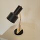 Vintage black and brass lamp from the 1970s