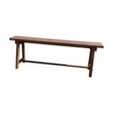 Dark wood bench