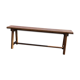 Dark wood bench