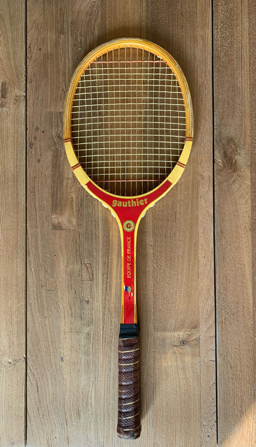 Antique wooden snowshoe