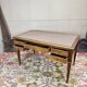 Bureau Plat Double Face En Acajou De Style Louis XVI XIX Eme Siècle