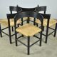 Fritz hansen / scandinavian papercord dining chairs (4) / mogens lassen / denmark 1960s