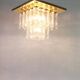 Crystal Glass and Brass Chandelier by Limburg, Germany, 1960s