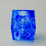 Magnifying lighter by Antonio Imperatore, blue murano glass, Italy, 1970