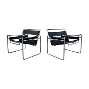 Paire de fauteuils wassily