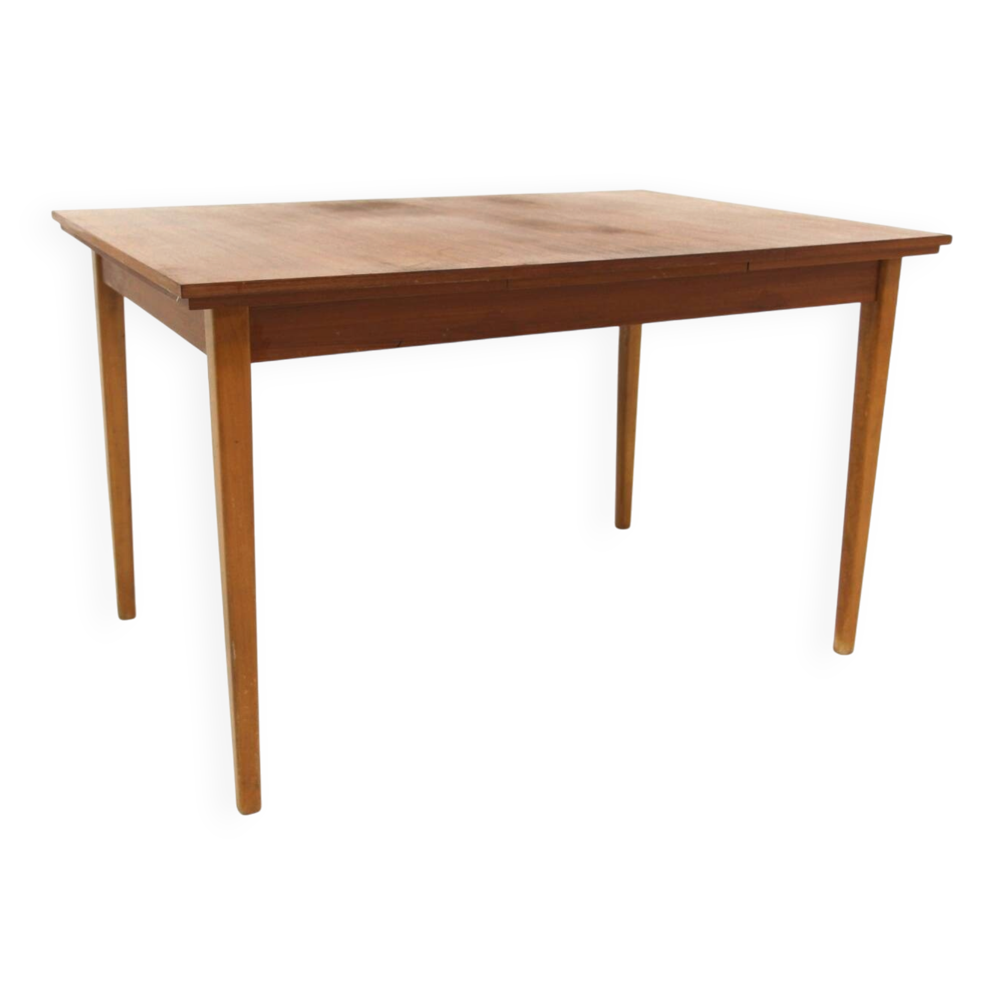 Table de salle à manger "portefeuille" en teck, Suède, 1960