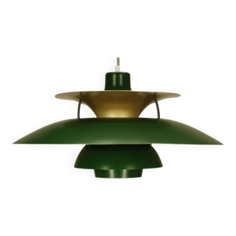 Louis Poulsen Ph5 | Green with brass | Restored | Poul Henningsen | special