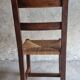 Set 4 chaises brutalistes paillees