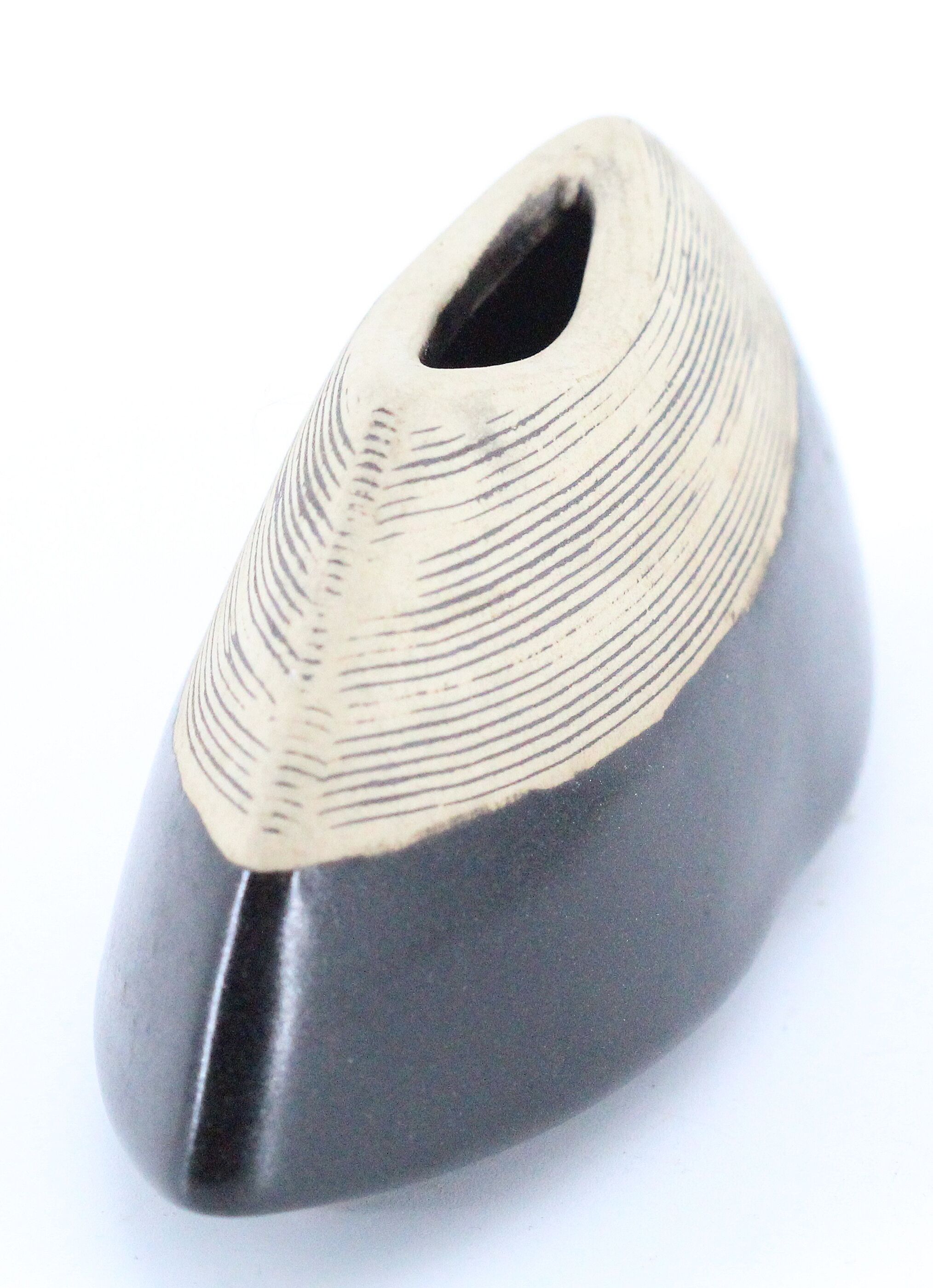 Vase céramique marron
