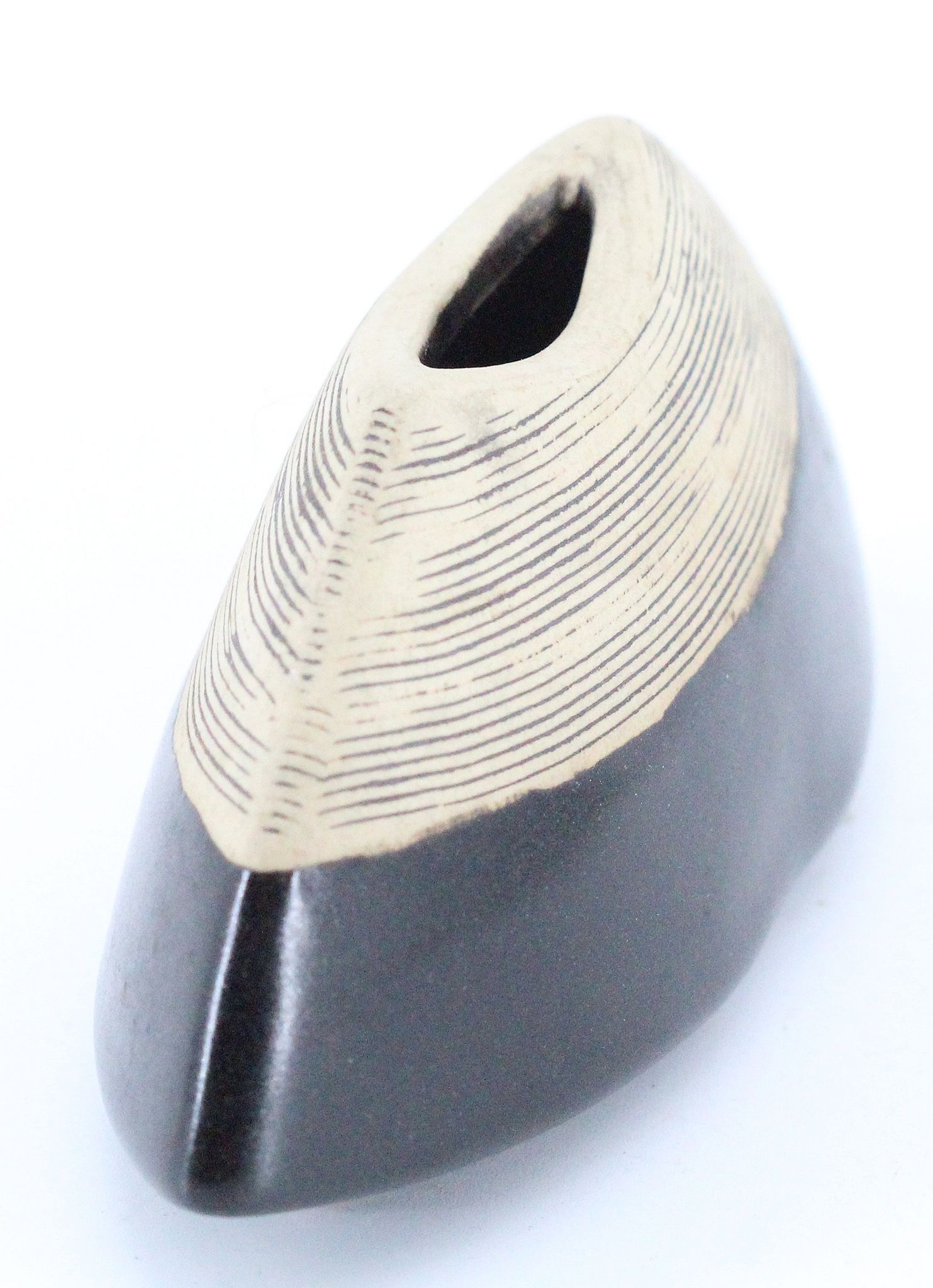 Brown ceramic vase