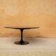 Table basse tulipe vintage en marbre noir