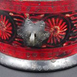 Wooden chapati box and fittings from India