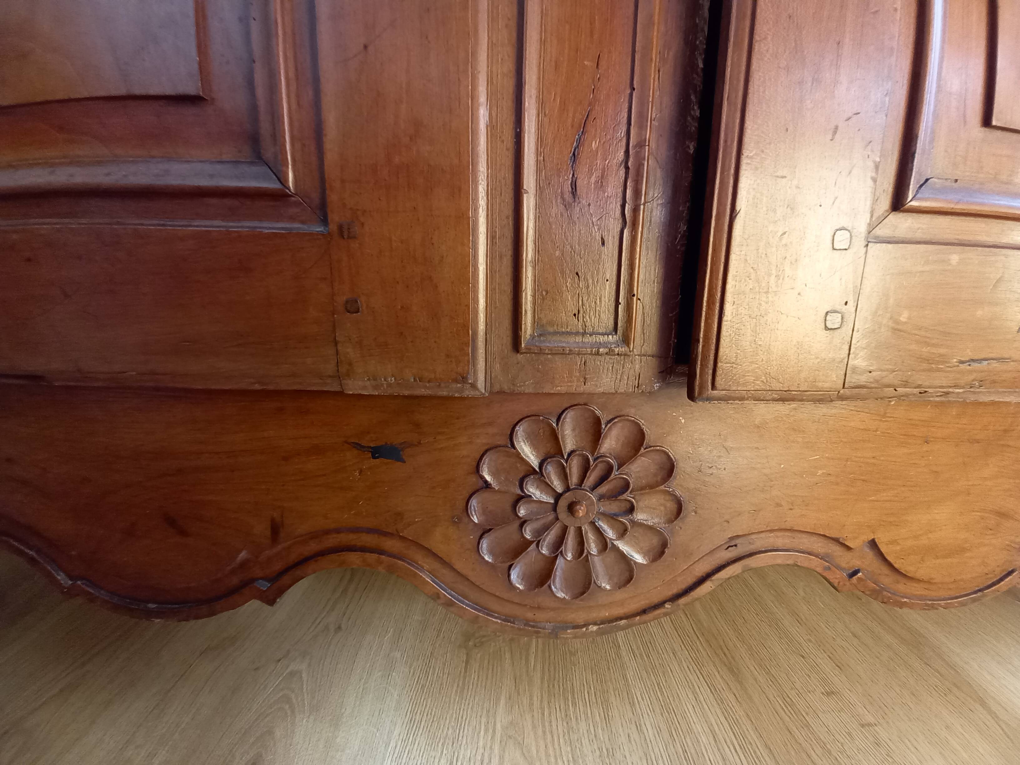 19th century solid mahogany wardrobe