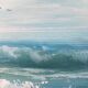 Tableau les vagues bleues