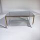 Vintage smoked glass table