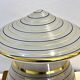 Lampe de table forme de champignon vintage en verre de Murano et socle bois