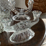 Glass candle holders