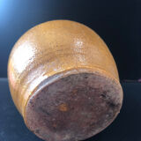 Vase moutarde grès vintage
