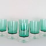 6 water glasses