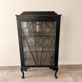 Showcase with a cabinet of curiosities effect