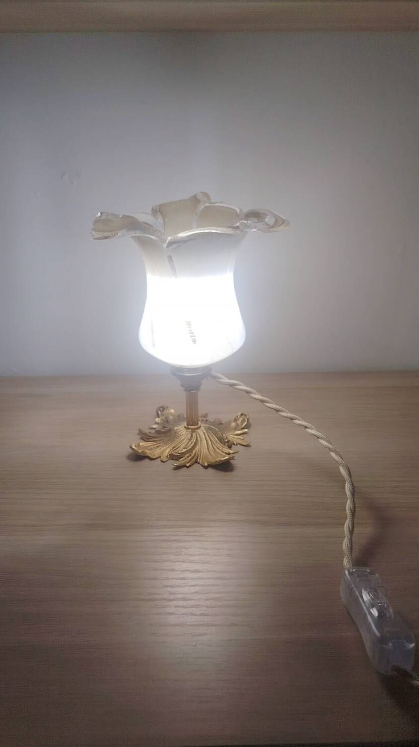 Murano flower bedside lamp
