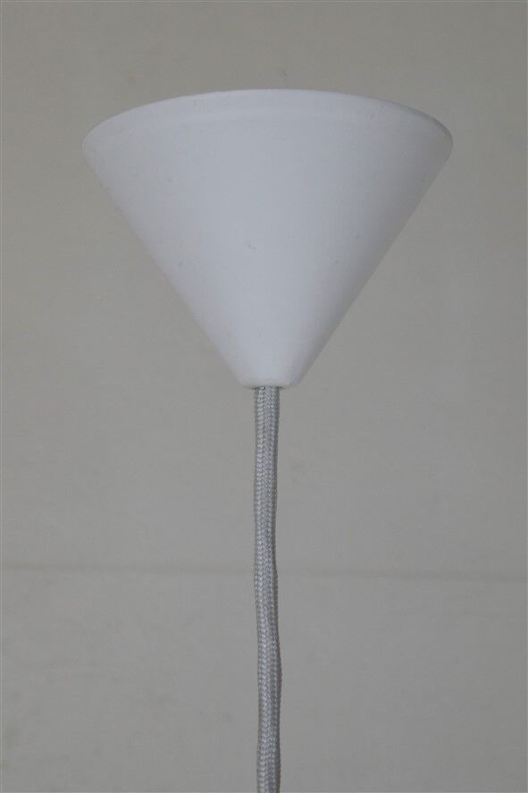 Set of 3 original Louis Poulsen / Verner Panton “Topan” pendant lamps / mid-century Danish modern design / 1960s / 1970s