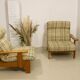 Sofa 2 places convertible into armchairs year 70-80 Solid pine.