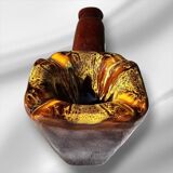 Vallauris majolica ashtray, pipe-shaped ashtray, 1950s