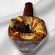 Vallauris majolica ashtray, pipe-shaped ashtray, 1950s