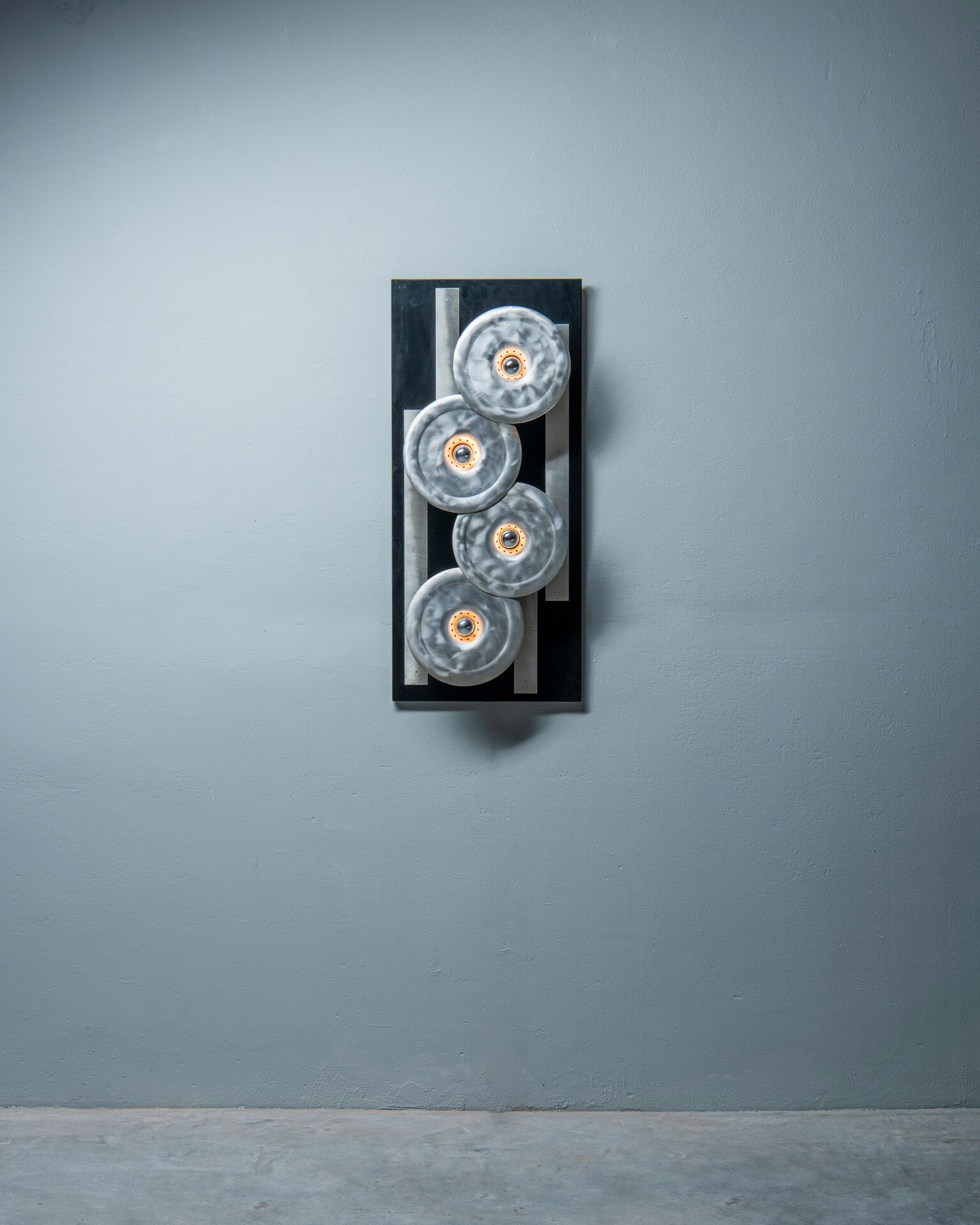 Sculptural wall lamp, Otello Ciullini - EF Viareggio, Italian, 1970s