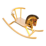 Vintage wooden rocking horse