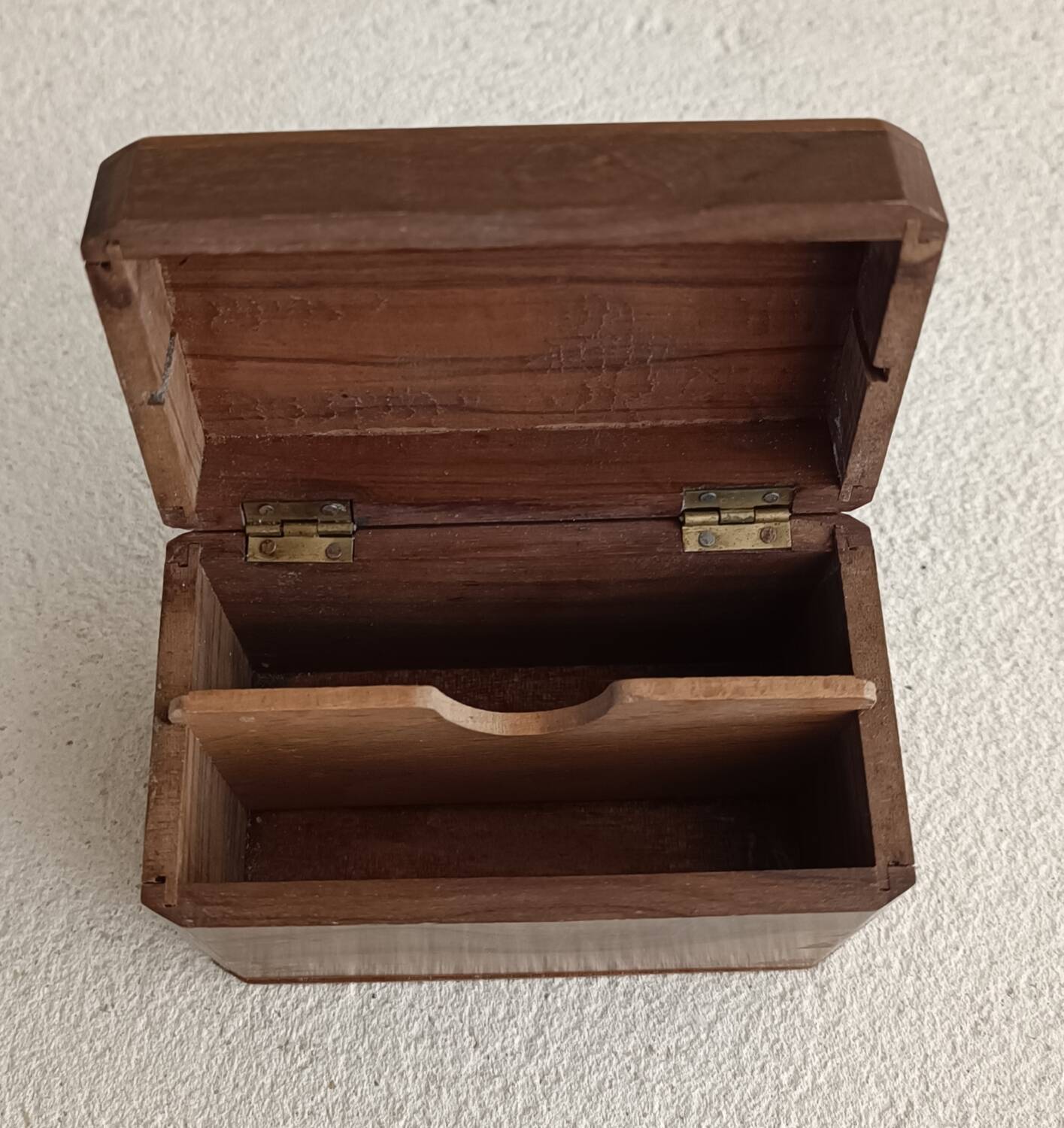 Wooden box for card games