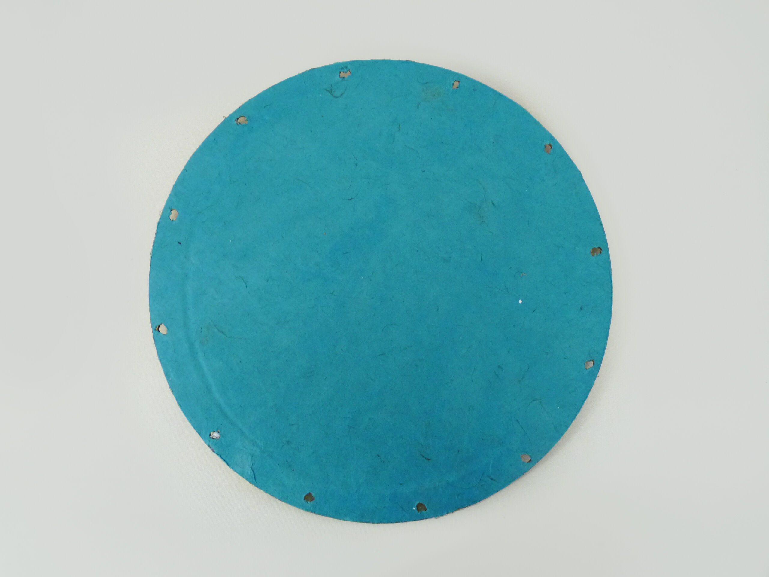 Ancien miroir sabord hublot de bateau en laiton massif, 34,5cm