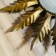 Golden metal sun mirror