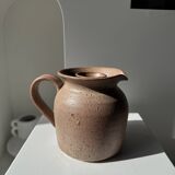Rosé pitcher with internal compartment in stoneware