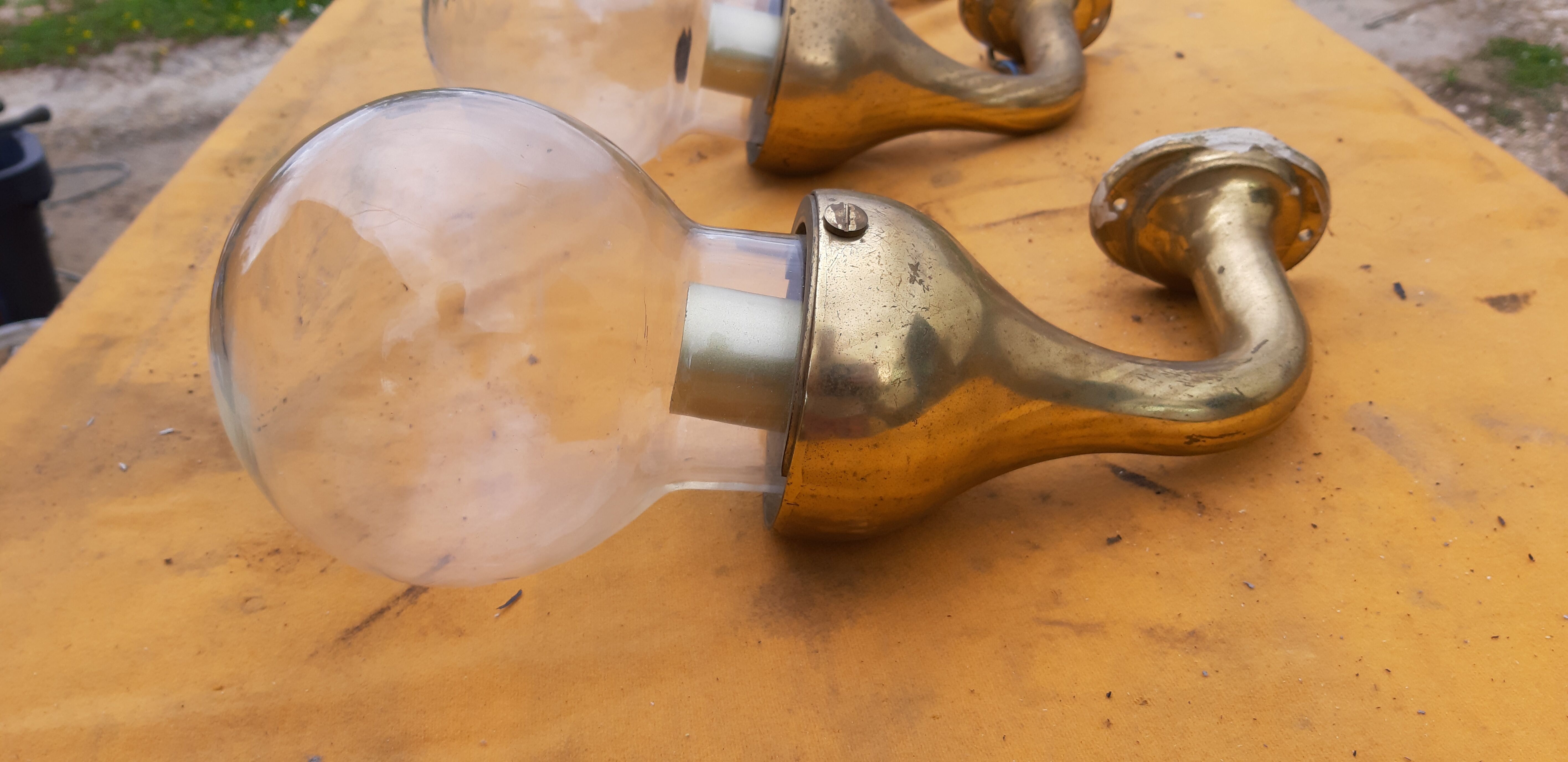 3 Industrial Bronze Sconces