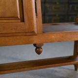 Guillerme et Chambron standing clock with earthenware decoration by Danikowski 1950s