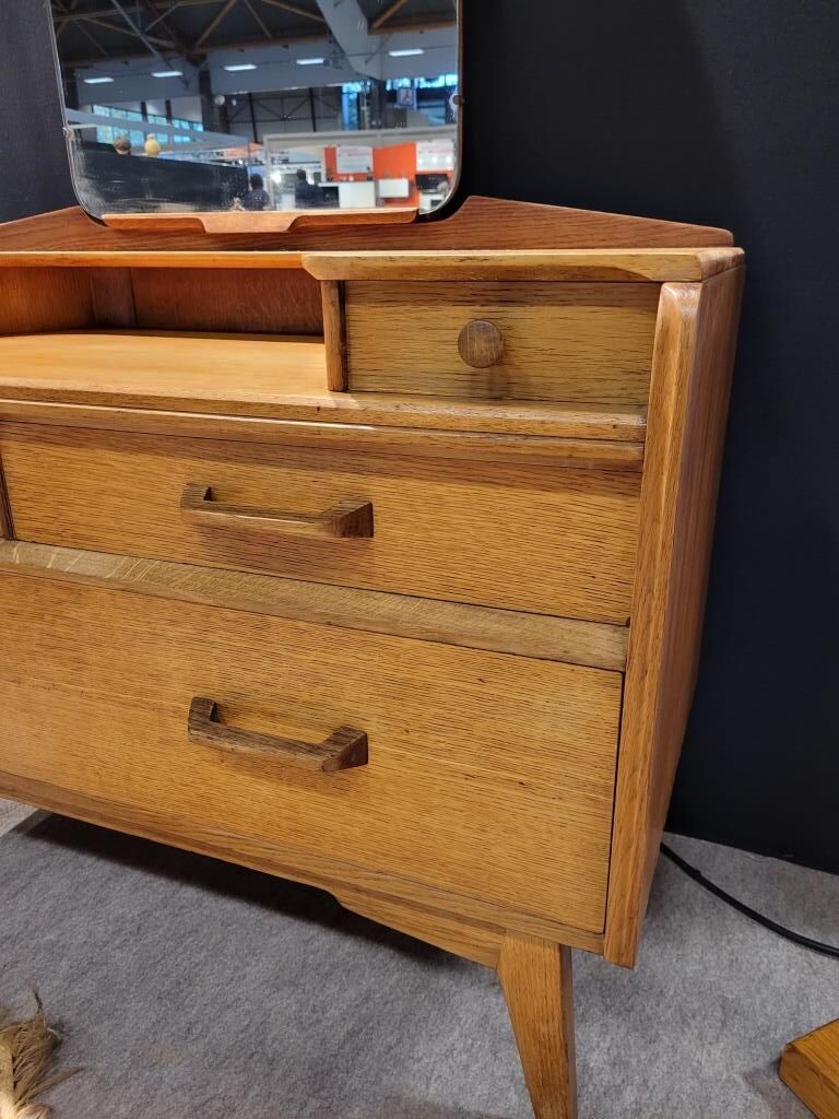 Dressing table G Plan 50s in teak-plated wood