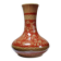Vase Chinois XXe céramique peinte main teinte inhabituelle rouge