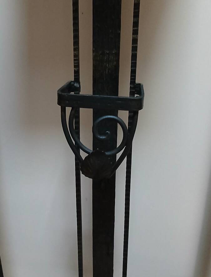 Portemanteau Art Déco en fer forgé