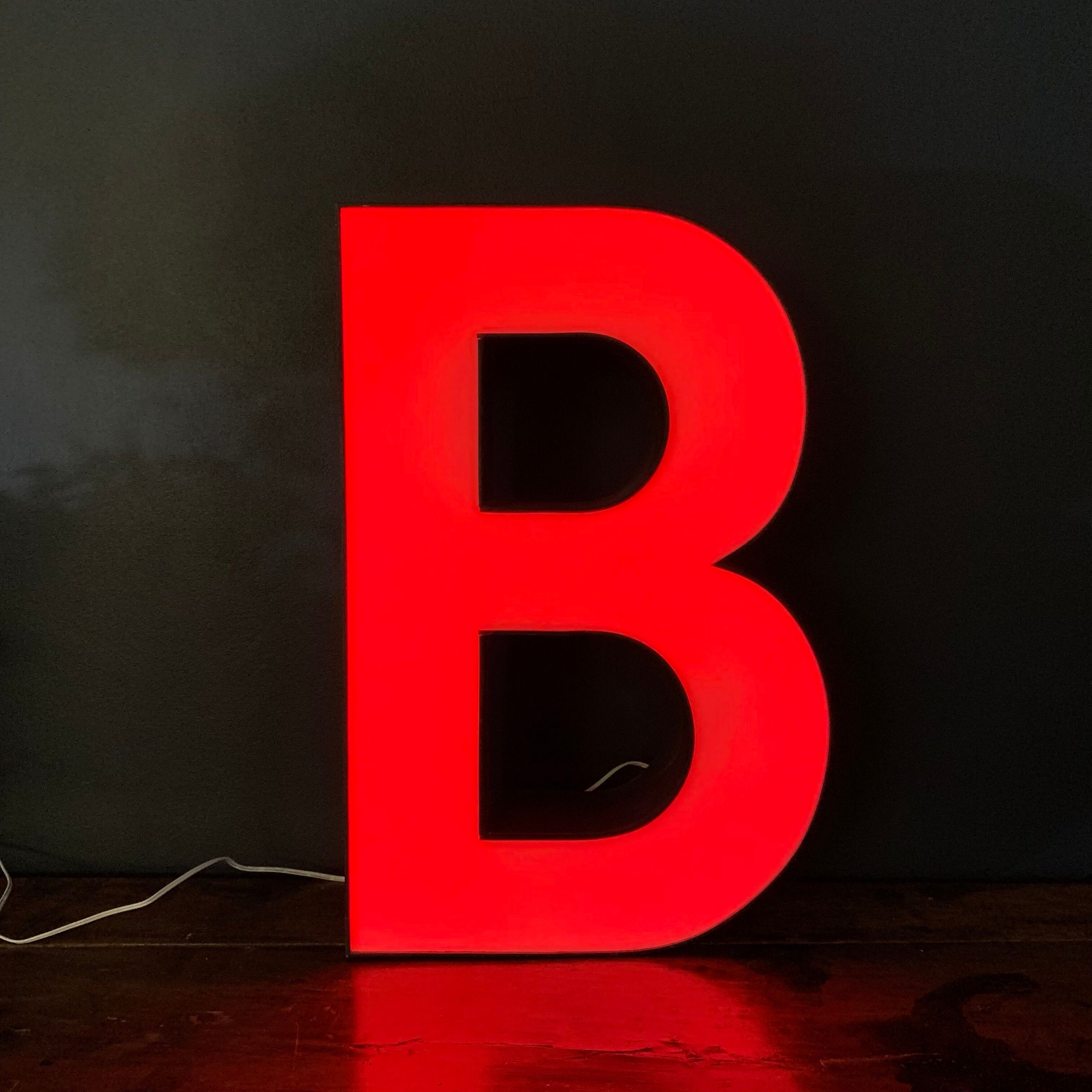 Illuminated sign letter