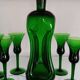 Kluk Kluk carafe by Jacob E.Bang - Holmegaard and 5 liqueur glasses