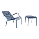 Edmond & fils - 1 Armchair + 1 Stool VAUX-LE-VICOMTE 007 - Tuileries collection