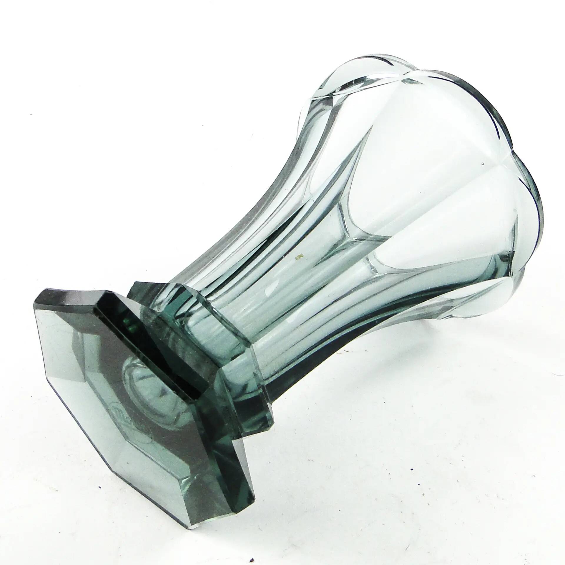 Vase, Art Deco, crystal, Moser, Czechoslovakia, 1930s
