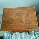 Art Deco side table wooden top