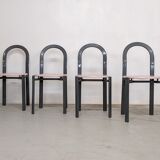 Suite of 4 80s design chairs published by Samo
