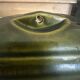 Beurrier vintage en majolique verte
